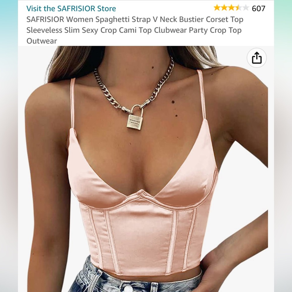 Safrisior Silk Crop Top